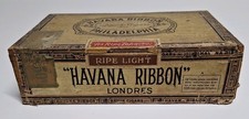 Vintage Havana Ribbon Londres Bayuk Cigars Inc Philadelphia Cigar Box Tobacciana picture