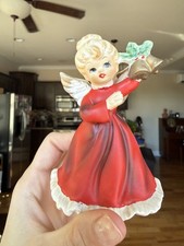 Vintage Napco Ware Christmas Angel W/Bells X-6964 picture
