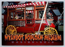 Wyandot Popcorn Museum Marion Ohio Antique Popcorn Wagon Postcard picture