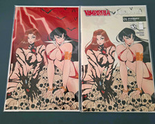 VAMPIRELLA WITCHBLADE #1 616 Virgin Variant LTD 500 Virgin & Trade LTD 500 Set picture