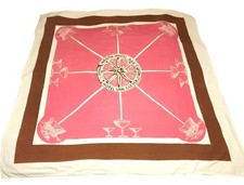 Vintage Tablecloth Hotel Van Cleve Wagon Wheel Bar Dayton Ohio Retro 1940s picture