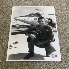 CLARENCE BUD ANDERSON Signed Autograph 8x10 Photo P-51 WW2 WAR ACE BAS BECKETT picture