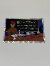 1989 Vintage NIGHTMARE ELM 4 FREDDY KRUEGER PRISM VENDING MACHINE STICKER Horror picture
