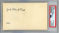 Robert Frost ~ Signed Autographed Postcard from Rio de Janeiro ~ PSA DNA Encased picture