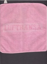 OLDER LUFTHANSA AIRLINES - WASH CLOTH OR SMALL TOWEL 9X9