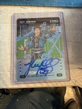 Tecmo Bowl Bo Jackson Battle Arena Key Keeper Luke Kuechly Inspired Ink Auto /50 picture