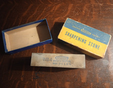 Norton WB-4 Washita Oilstone Sharpening Stone, Awesome Condition w/ Box picture
