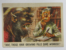 1959 Topps You'll Die Laughing Doc, Those Hair Growing Pills Sure Worked #7 picture