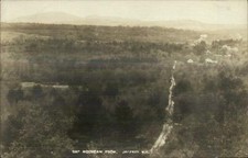 Jaffrey NH Birdseye View Road & Homes c1915 Real Photo Postcard picture