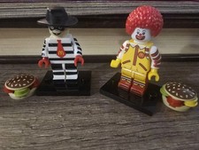 2x Figure Ronald McDonald Minifigure McDonald's Hamburgler Clown Lego picture