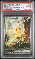 2026 Pokemon Ascended Heroes Pikachu ex Special Illustration Rare #276/217 PSA 8 picture