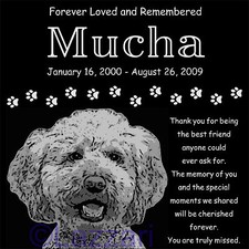 Personalized Labradoodle Dog Pet Memorial 12