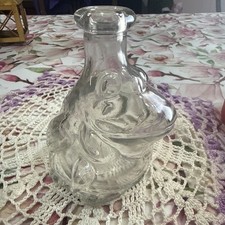 VINTAGE HAND-BLOWN FROG GLASS BOTTLE VASE INKWELL RARE picture