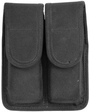 US Military Blackhawk Double 9mm Pouch Police Ammo Case Black 2 Mag 01386 picture