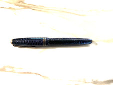 Vintage Parker Vacumatic Major Azure Blue Pearl Fountain Pen Flex Writes picture