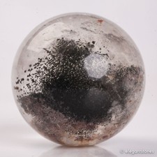64g35mm Natural Garden/Phantom/Ghost/Lodolite Quartz Crystal Sphere Healing Ball picture