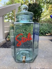 Vintage Stoli Stolichnaya Russian Vodka, Dispenser, Brass Spigot, Italy VG picture
