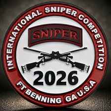 2026 Sniper Competition Fort Benning GA Army Challenge Coin USASS LIMITED RUN picture