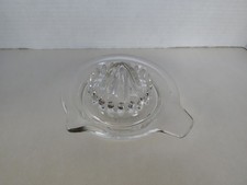 FREE SHIPPING Vintage Clear Glass Hobnail Juicer / Reamer Read Description picture