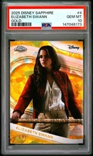 2025 Topps Chrome Disney Sapphire #4 Elizabeth Swann Gold /50 PSA 10 picture