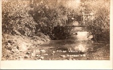 Somers Wisconsin Scenic View Pike Creek c.1907-1914 Vintage RPPC Postcard 30512 picture