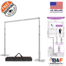 10x10ft Pipe and Drape Stand with Flat Base - Ideal for Events picture