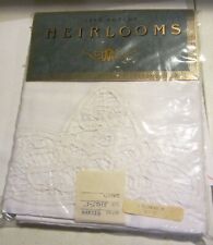 Vintage Heirloom 100% cotton lace standard pillowcases NIP picture