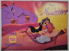 Vintage 1993 Burger King Aladdin Calendar picture