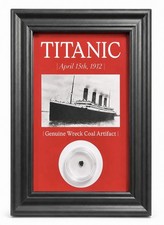 TITANIC COAL | Framed Artifact Display | 5x7in | w/ COA | Genuine Wreck Artifact picture