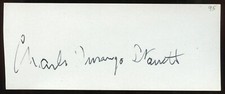 Charles Durango Starrett d1986 signed 2x5 autograph Actor Durango Kid Westerns picture