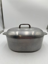 VINTAGE GHC USA 8 Qt MAGNALITE  Oval ROASTER Dutch Oven W/ Lid picture