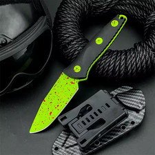 Green Mini Fixed Blade Knife 3.75