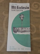 Vintage Mt Ecclesia Sanitarium Oceanside California Foldout Brochure Rosicrucian picture