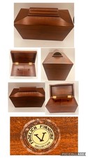 Vintage Froelich Furniture Collection Sarcophagus Regency English Tea Box Caddy picture