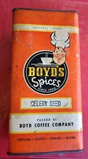 Rare Vintage Boyd’s Spices  Celery Seed picture