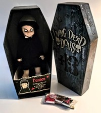 2011 Mezco Living Dead Doll Damien -Coffin & Death Certificate Included picture