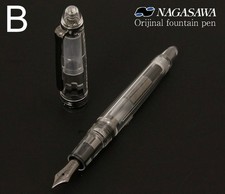 NAGASAWA × Sailor Profit Fountain Pen Demonstrator Black 14K B Nib picture