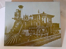 Vintage 1970 s Engraver Plate of 4-4-0 American Class by Grant Locomotive Works picture