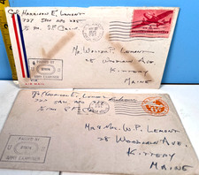 Pair of 2 U.S. Army Passed 1945 War Time Envelopes picture