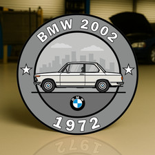 1972 BMW 2002 The Birth of the Ultimate Driving Machine Metal Sign  19.7