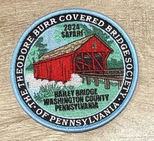 Bailey Covered Bridge Patch, Safari 2024 Washington County PA. NEW picture