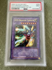 2003 YU-GI-OH MFC-MAGICIAN'S FORCE 1ST ED #052 XYZ-DRAGON CANNON PSA 9 picture