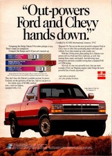 Vintage Ad in Protective Sleeve - Dodge Dakota picture
