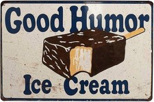 Vintage Good Humor Ice Cream Garage Tin Metal Signs Home Décor 8x12  picture