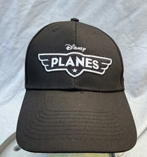 Disney Planes Movie Promo Hat Adjustable 2013 Family Cartoon Black White Cotton picture