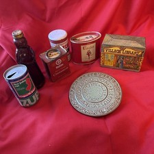 Vintage  lot of tins and pottery picture