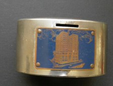 National savings Bank Piggy Bank Earl Service, Melrose, Mass no key Albany 1868 picture