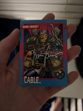 1992 IMPEL SKYBOX X-MEN CABLE JIM LEE AUTOGRAPH EMBOSSED AUTHENTIC Chase Insert picture
