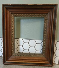 Antique Ornate Gold Picture Frame Eastlake Vintage Gallery Wall Art Decor Wood  picture