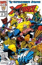 X-Force #16U Unbagged No Card FN 1992 Stock Image picture